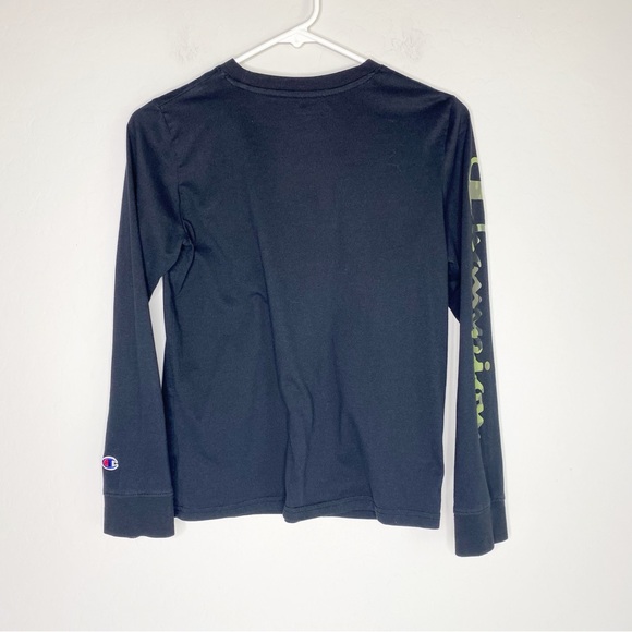Champion Camouflage Black Long Sleeve T-Shirt Size L - Picture 2 of 7